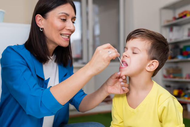 Audiologist consulting a patient
